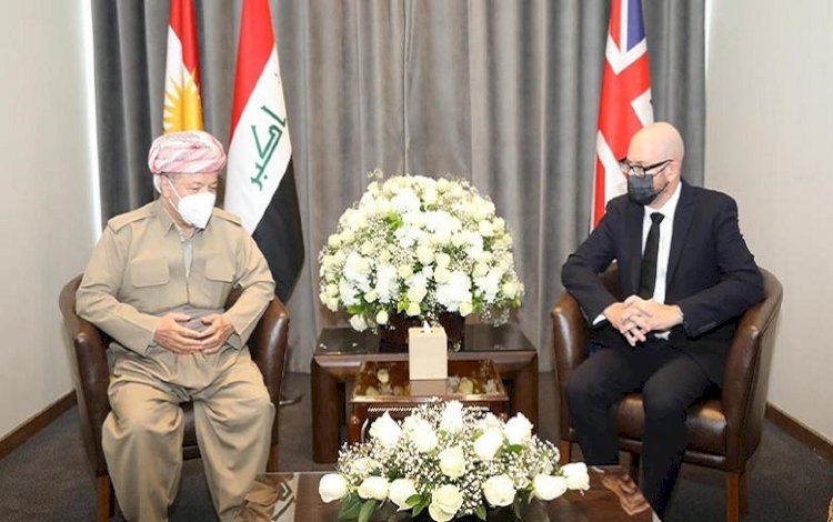 Başkan Barzani, İngiltere Kraliçesi için açılan taziye defterini imzaladı