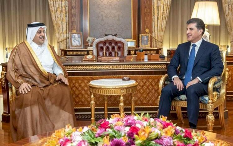Neçirvan Barzani, Katar’ın Bağdat Büyükelçisi Al Sulaiti’yi kabul etti