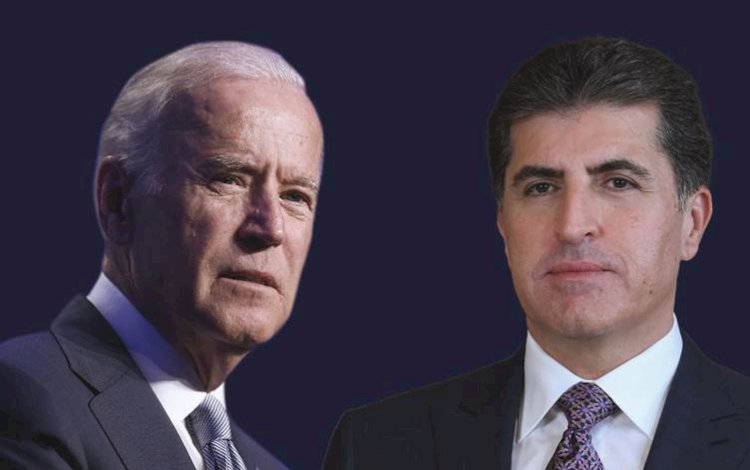 Neçirvan Barzani, Joe Biden ile bir araya geldi