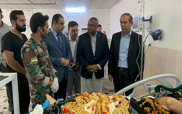 ABD Başkonsolosu’u İran saldırısında yaralanan PAK Peşmergelerini ziyaret etti