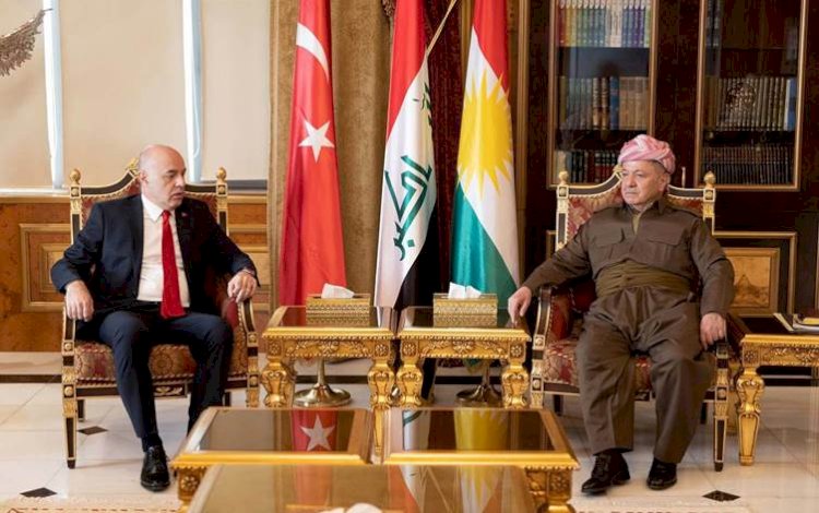 Başkan Barzani Türkiye'nin Bağdat Büyükelçisini kabul etti