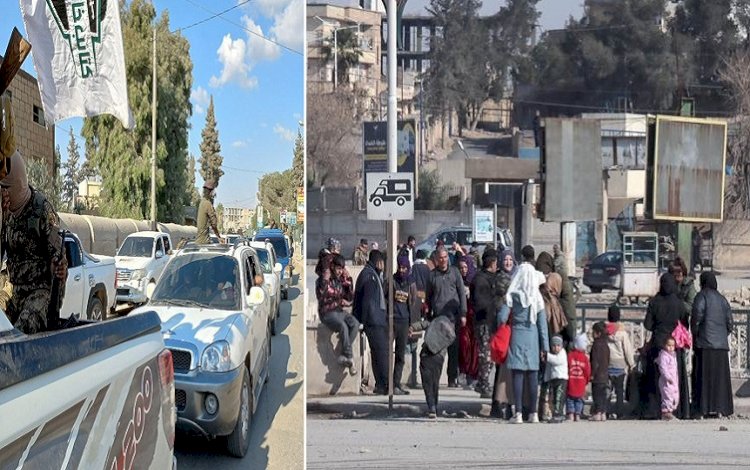 Efrin'de silahlı grupların çatışması sonucu halk göç etmeye başladı