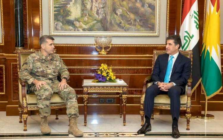 Neçirvan Barzani ile Koalisyon Komutanı Irak ve Suriye’yi görüştü