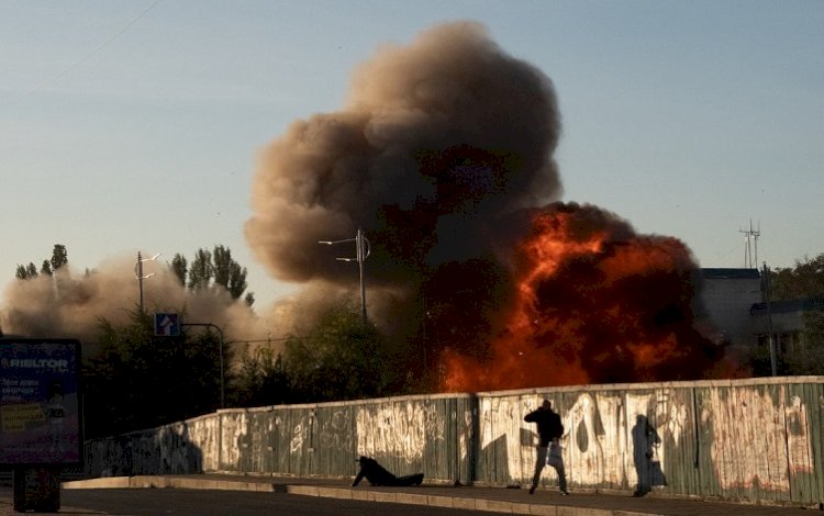 Ukrayna'nın başkenti Kiev'e kamikaze drone'larla saldırı
