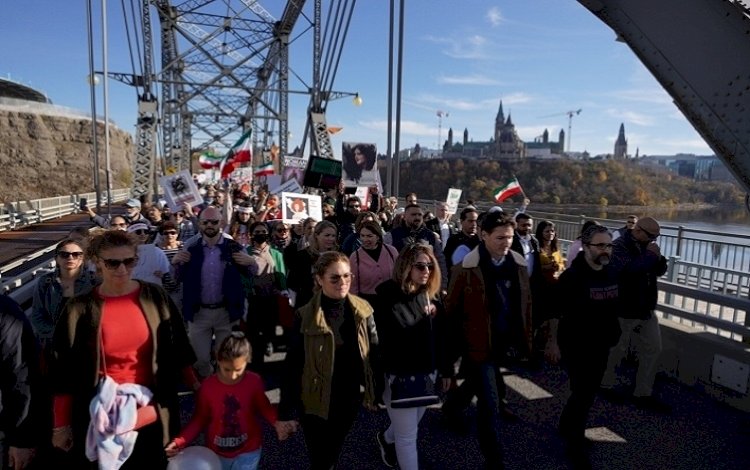 Kanada Başbakanı Trudeau, İran protestocularına destek eylemine katıldı