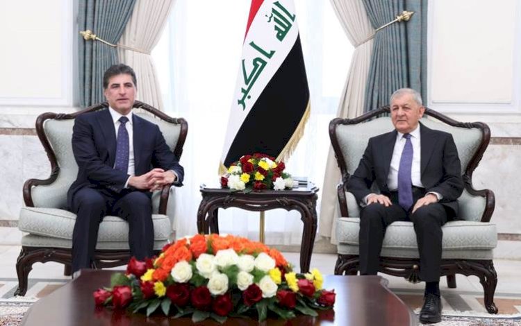 Neçirvan Barzani ile Cumhurbaşkanı Reşid Irak’taki durumu görüştü