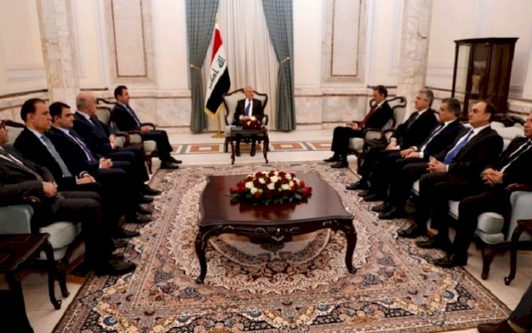 Irak Cumhurbaşkanı Reşid, Kürdistan Bölgesi heyetini ağırladı