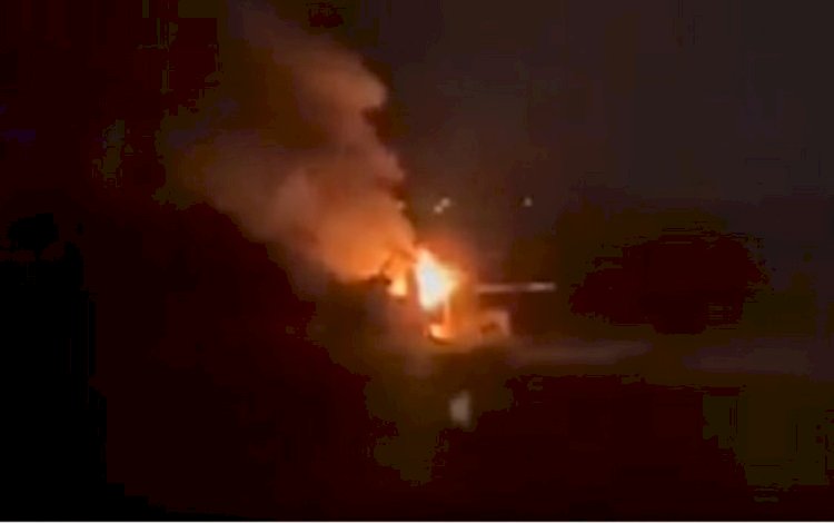 Amude'de SİHA'lar bir aracı bombaladı