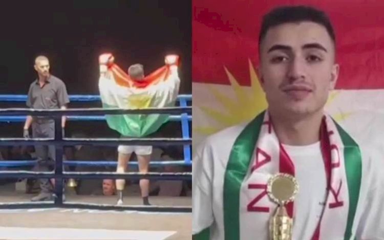 Rojavalı genç İsviçre’de kick boks şampiyonu oldu