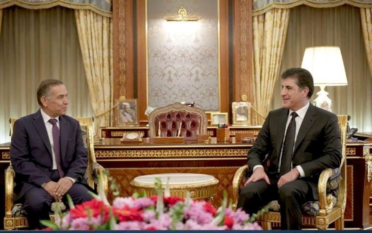Neçirvan Barzani, Yunanistan’ın yeni Bağdat Büyükelçisi'ni kabul etti
