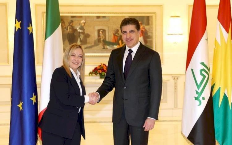 Başkan Neçirvan Barzani, İtalya Başbakanı Meloni ile bir araya geldi