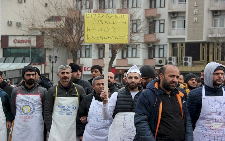 Diyarbakır’daki fırın işçileri eylemde