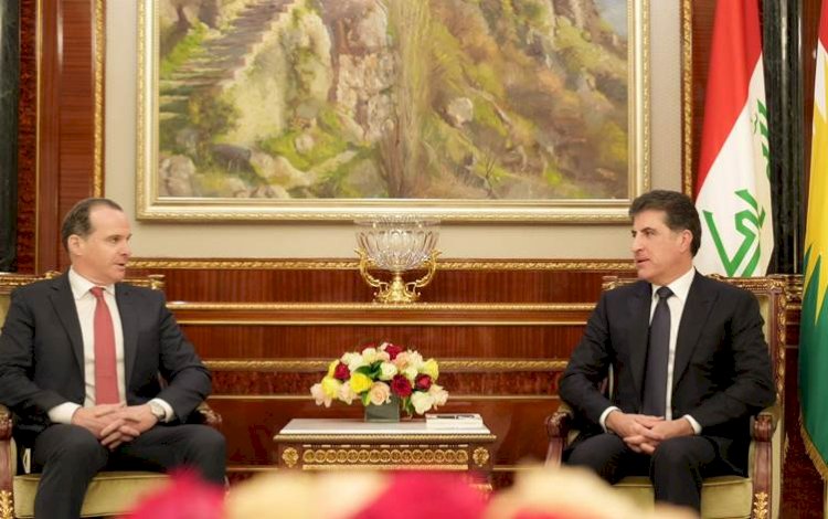 Başkan Neçirvan Barzani, McGurk'ü kabul etti