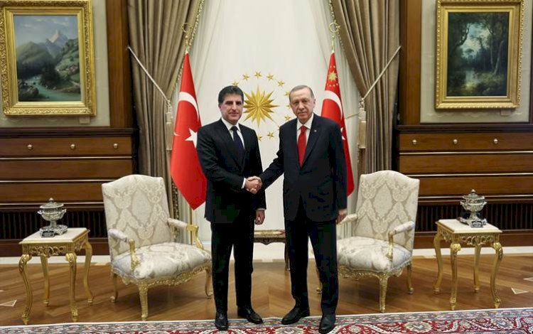 Başkan Neçirvan Barzani, Erdoğan ile bir araya geldi