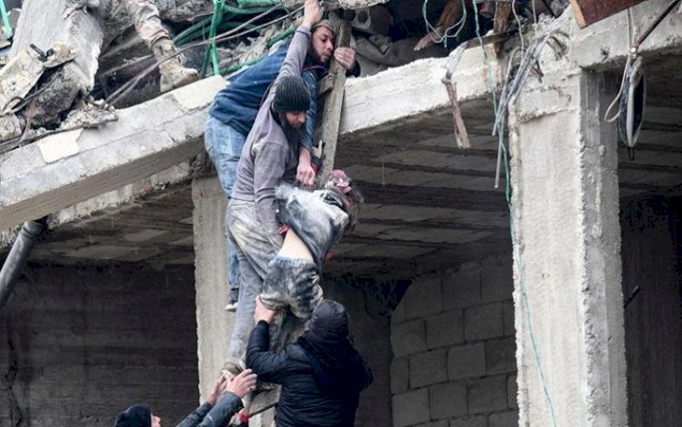 Rojava ve Suriye'de deprem nedeniyle 968 kişi hayatını kaybetti