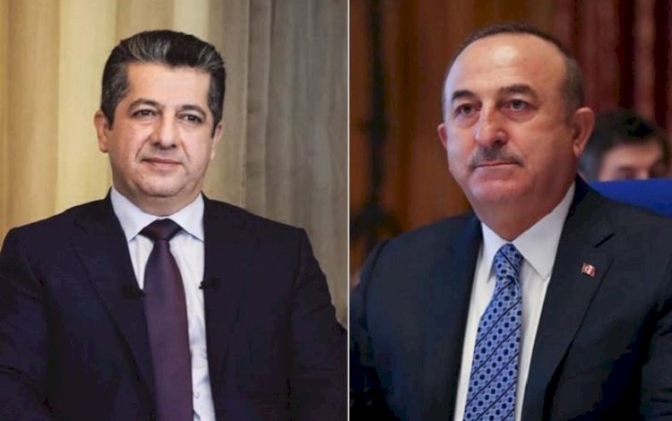 Başbakan Barzani, Çavuşoğlu ile deprem bölgelerine yardımları görüştü