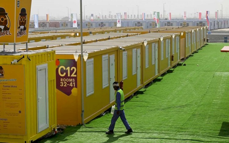 Katar Dünya Kupası'nda kullanılan konteyner evleri Türkiye'ye yolluyor