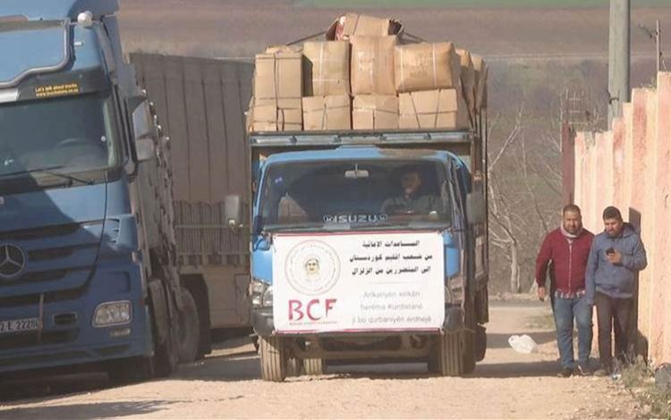 BCF’nin ikinci yardım konvoyu Rojava’ya ulaştı