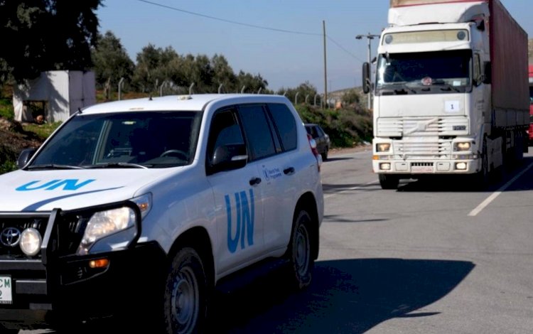 Yeni açılan sınır kapısından Suriye’ye ilk BM yardım konvoyu geçti