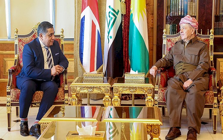 Başkan Barzani İngiliz hükümeti heyetiyle görüştü
