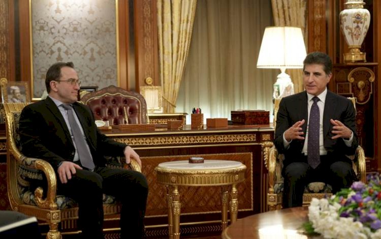 Neçirvan Barzani ve Rus Büyükelçi Kutrashev ile Erbil-Bağdat ilişkilerini görüştü