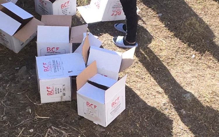 ‘Barzani Yardım Vakfı’nın yardım kolileri Silopi’de başka kutulara aktarılıyor’