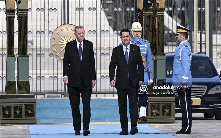 Irak Başbakanı Sudani Ankara'da: Erdoğan resmi törenle karşıladı