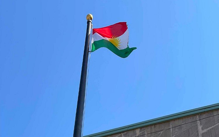 Kürdistan bayrağı New York’un Binghamton kentinde göndere çekildi