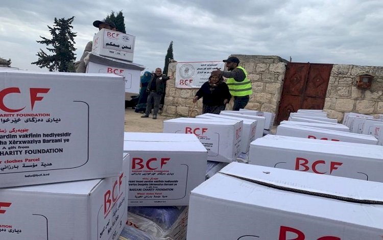 Barzani Yardım Vakfı deprem bölgelerindeki yardımlarını sürdürüyor