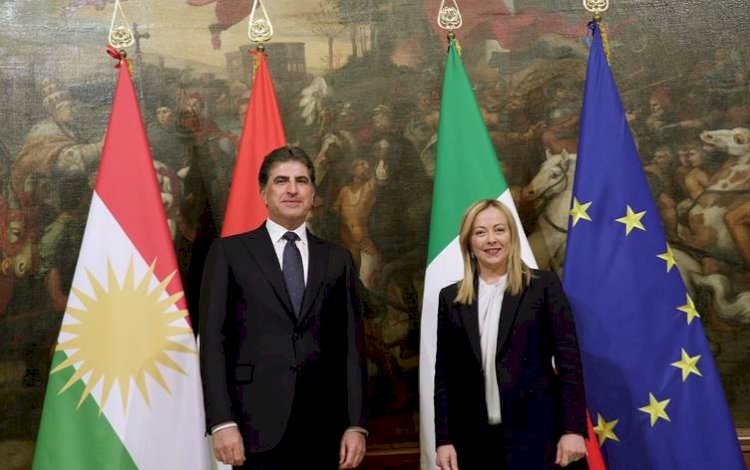 Başkan Neçirvan Barzani, İtalya Başbakanı Meloni ile bir araya geldi