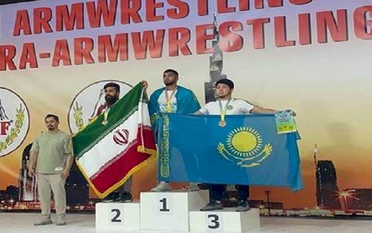Kazakistanlı Kürt sporcu bilek güreşinde 7. kez Asya Şampiyonu oldu