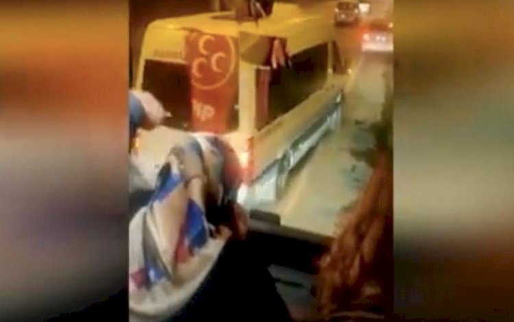Dersim yolcu otobüsünü takip eden MHP'liler aracı yakmak istedi