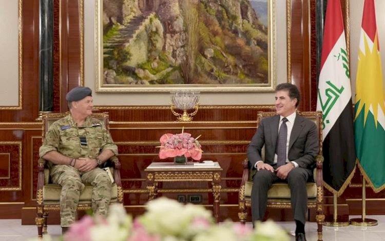 Neçirvan Barzani üst düzey İngiliz askeri heyeti kabul etti