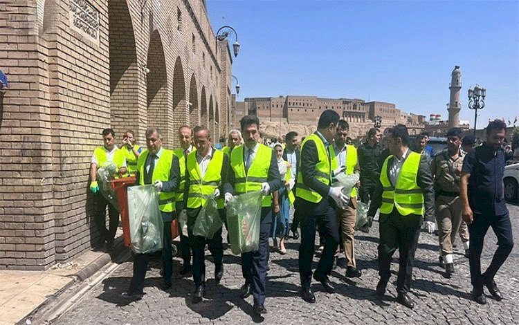 Erbil’de temizlik kampanyası başlatıldı