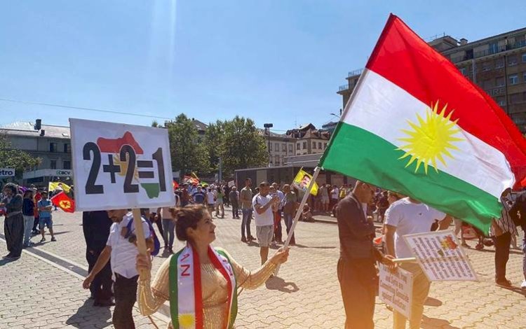 Kürtler Lozan Antlaşması'nın 100. yılında protesto düzenliyor