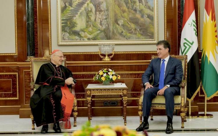 Başkan Neçirvan Barzani, azledilen Kardinal Louis Sako’yu kabul etti