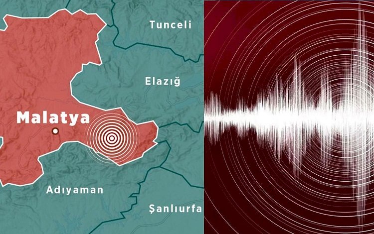 Malatya'da birer dakika arayla çifte deprem