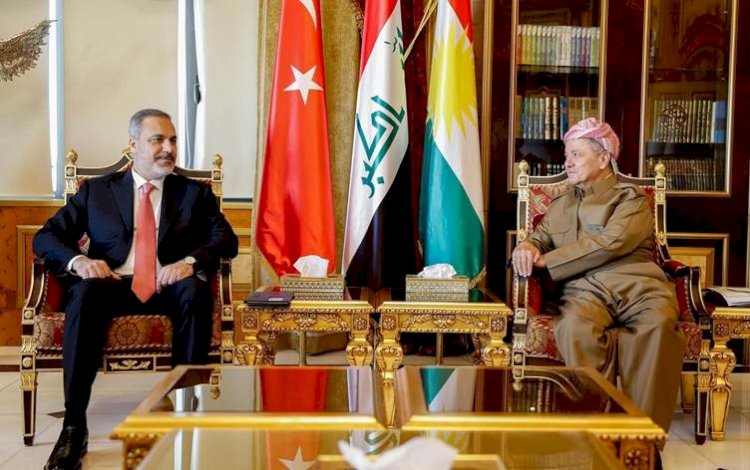 Başkan Barzani, Hakan Fidan’ı kabul etti