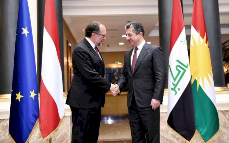 Mesrur Barzani, Avusturya Dışişleri Bakanı Schallenberg ile görüştü