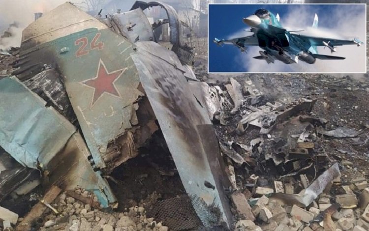 Rusya'da SU-34 savaş uçağı düştü