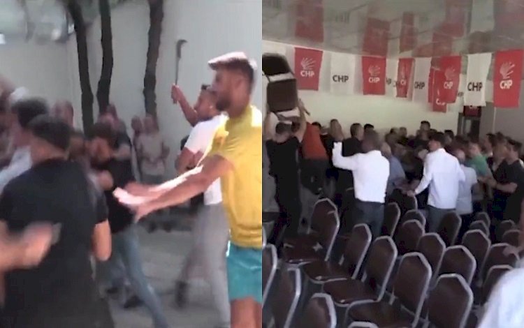 Siirt'te CHP kongresinde 'oraklı' kavga: Sandalyeler havada uçuştu!
