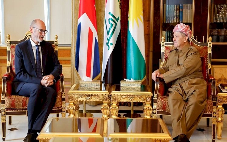 Başkan Mesud Barzani, İngiltere’nin Irak Büyükelçisi ile görüştü