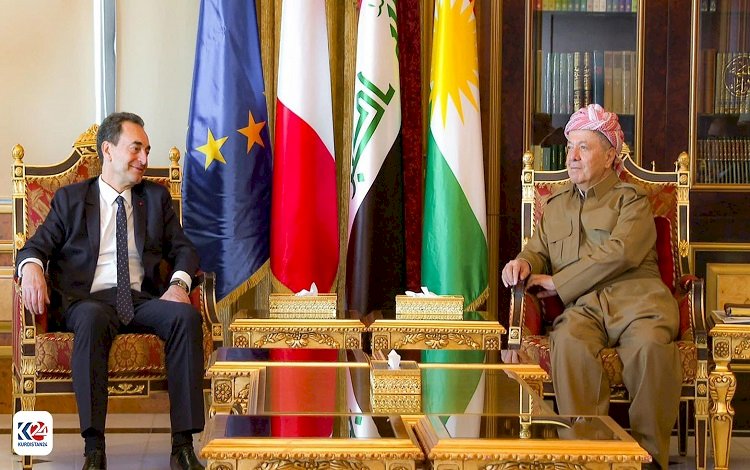 Başkan Barzani, Fransa’nın Bağdat Büyükelçisini kabul etti