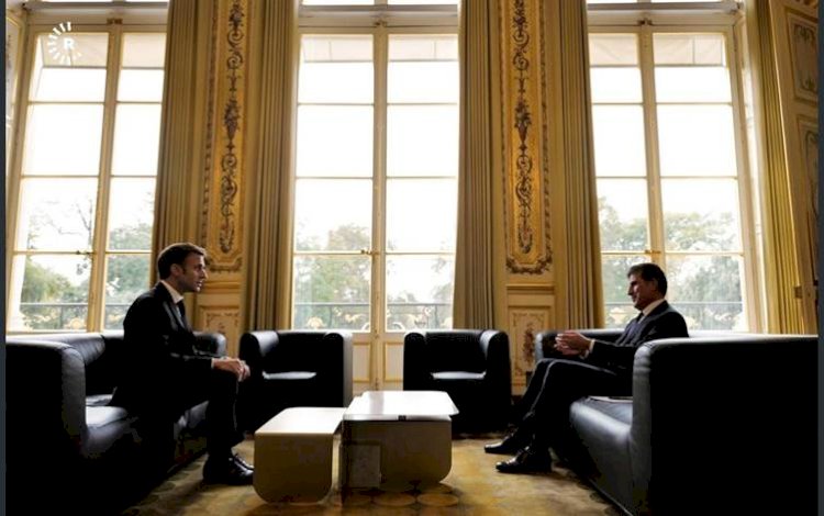 Macron ve Neçirvan Barzani görüşmesi