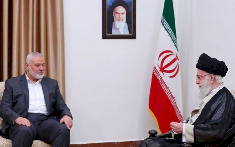 İran Dini Lideri Hamaney ile Hamas Siyasi Büro Başkanı Haniye Tahran'da görüştü
