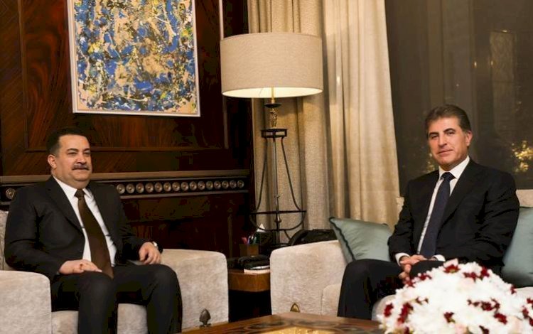 Başkan Neçirvan Barzani, Irak Başbakanı Sudani ile bir araya geldi
