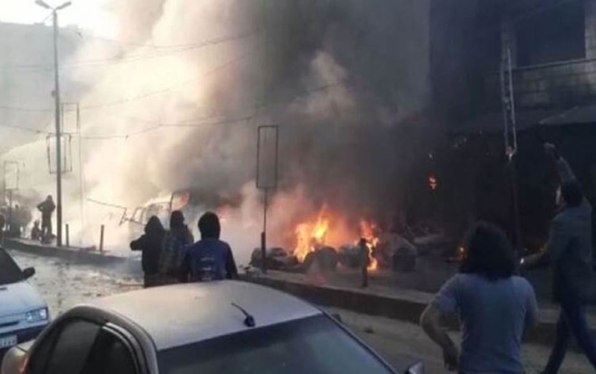 Efrin'de bomba yüklü araçla patlama: 15 yaralı