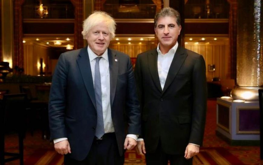 Başkan Nerçirvan Barzani Boris Johnson'ı kabul etti