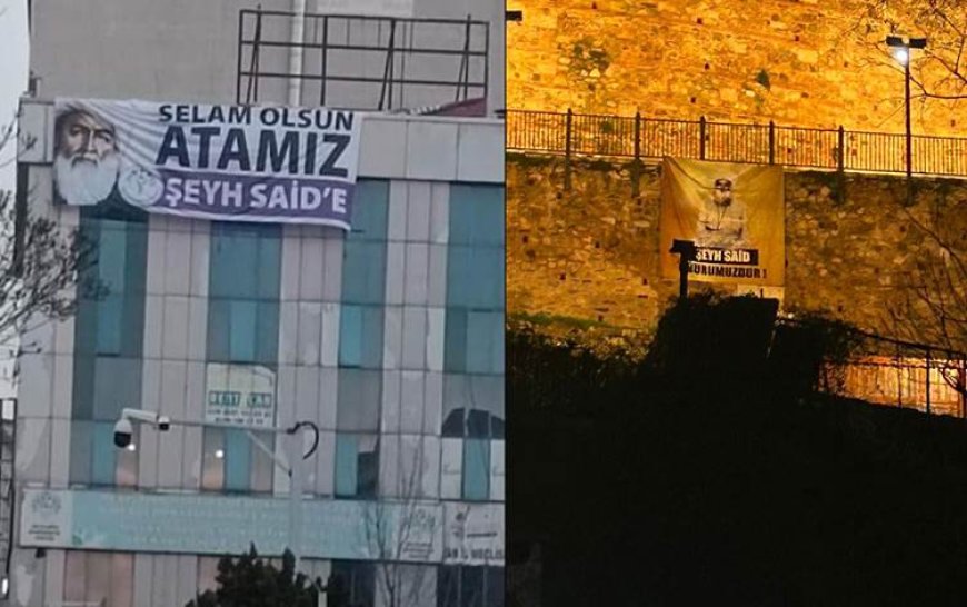 Van ve Bursa'da Şeyh Said posterleri açıldı