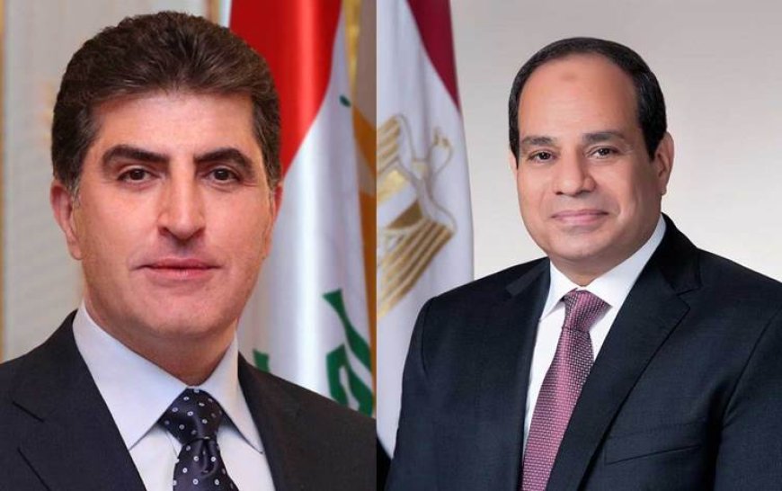 Neçirvan Barzani Mısır Cumhurbaşkanı Sisi'yi tebrik etti
